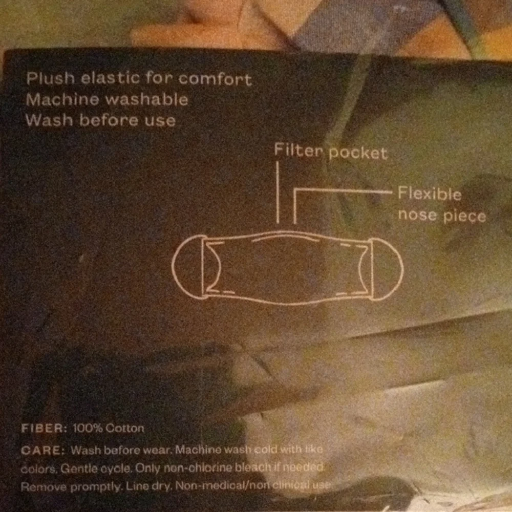 Wild Fable Multicolor Reusable Face Mask (1) and Hair Band Set (1) - Picture 6 of 8